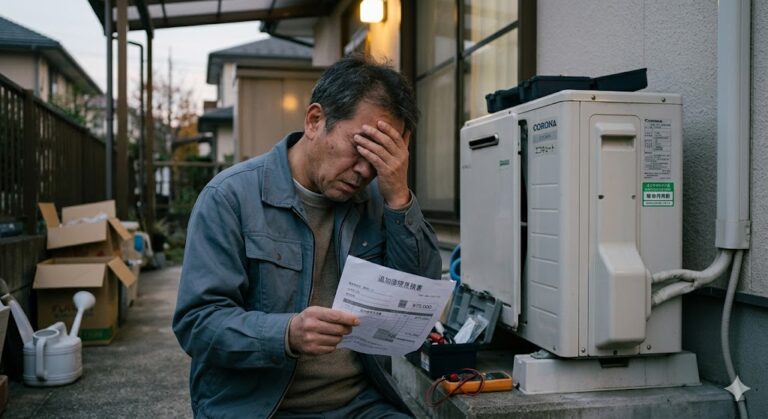 追加の修理費用が発生してショックを受けている人